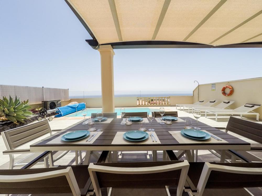 Luxurious Villa With Amazing Sea View And Pool Caleta De Fuste Kültér fotó